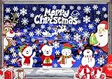 🎁 【Festive & Fun】 - El color brillante se adhiere. Coloridos adornos navideños para ventanas para niños y familias.