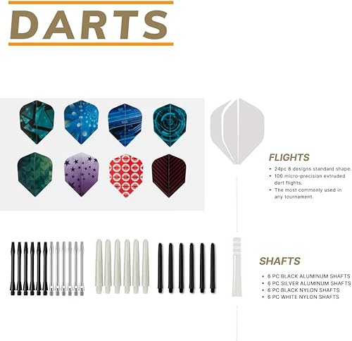 Miniatura 4 de SHOT TAKER CO. EST. 2017 Juego de dardos de punta de metal  Juego de dardos de punta de acero, dardos profesionales de metal, 12 piezas de 0.81