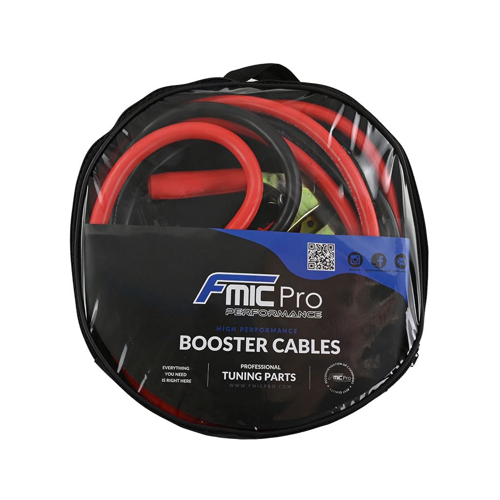 Cavo di avviamento FMIC.EU Performance – 4,5 m, 75 mm², 1500 A, per auto e camion, 12 V e 24 V, alta conduttività, isolamento robusto e affidabile