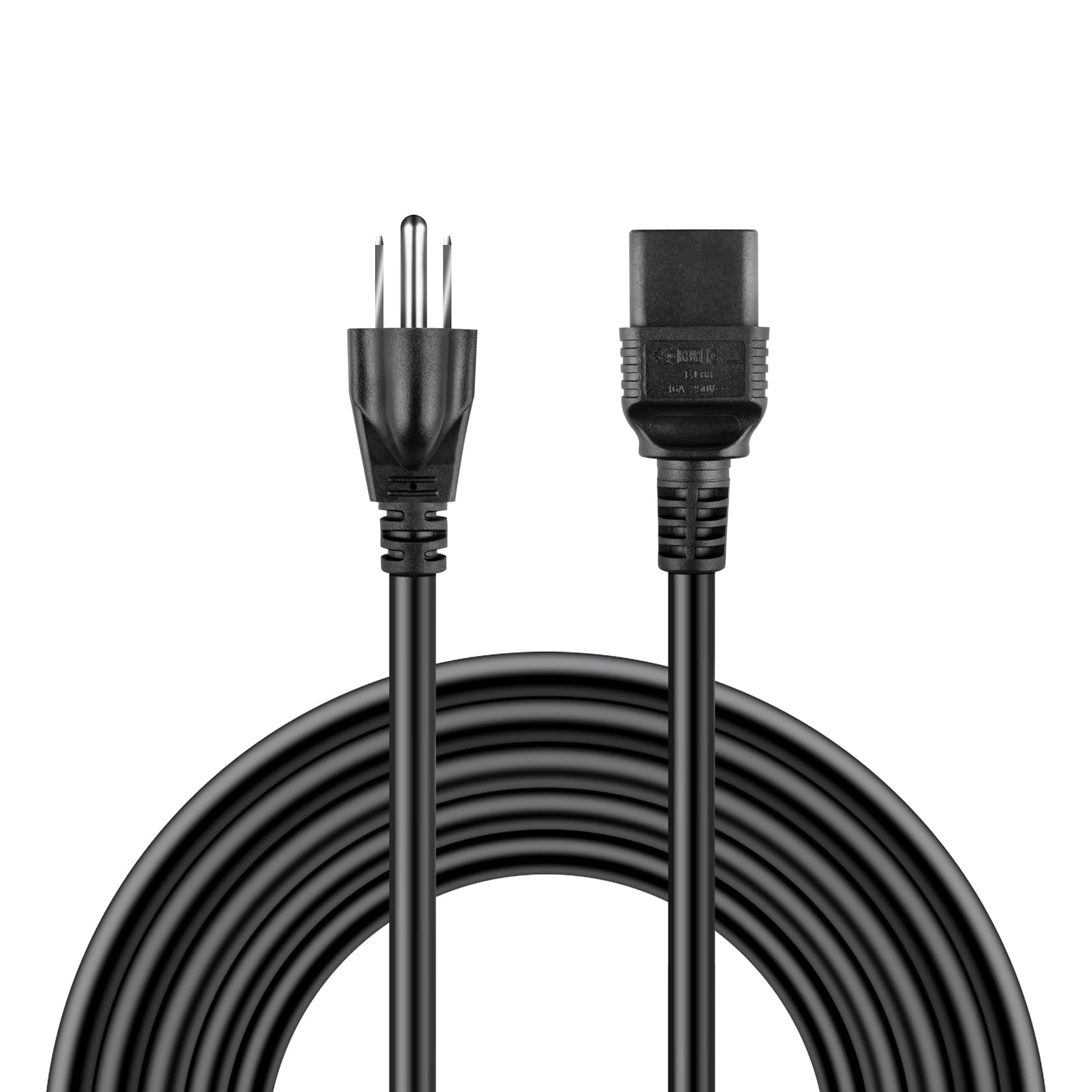 5ft 1 5m UL Listed AC Power Cord Cable Plug for EtherWAN Systems ET EX17016 Web-Smart Ethernet Switch — view 4