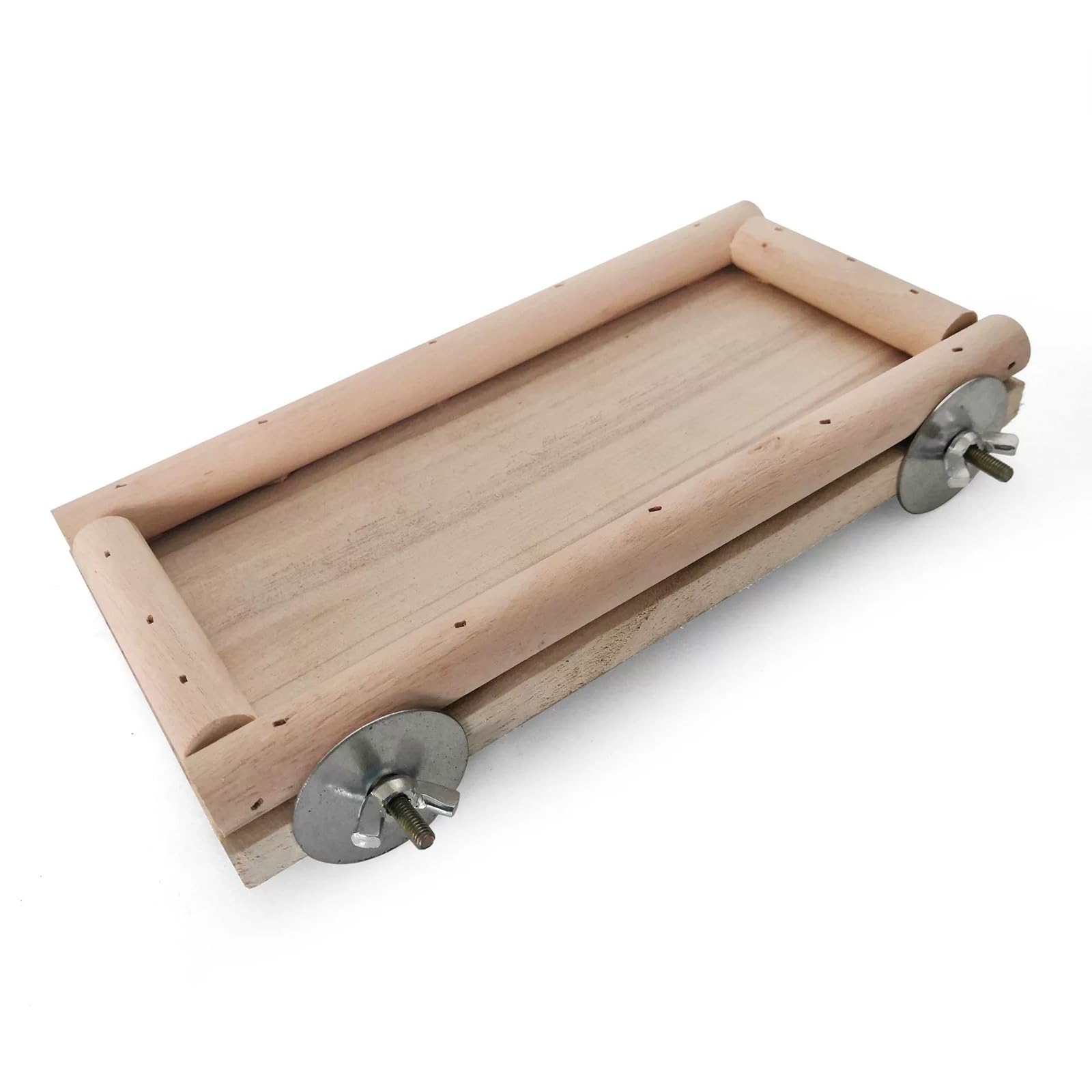 Yuelulala Parrot Bird Perch Stand, Bird Platform Toy, Natural Wooden Cage Pole Accessories - Image 2