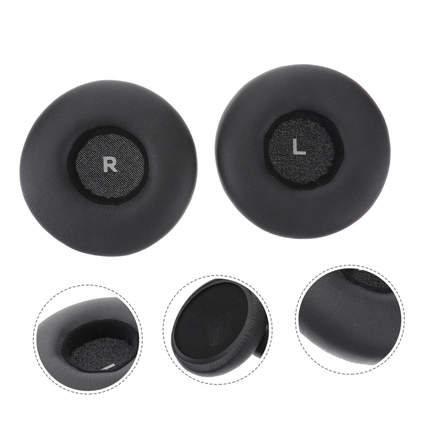 DOITOOL 2 Pares De Almohadillas De Repuesto para Auriculares Color Negro Cómodas Y De Espuma De Poliuretano.