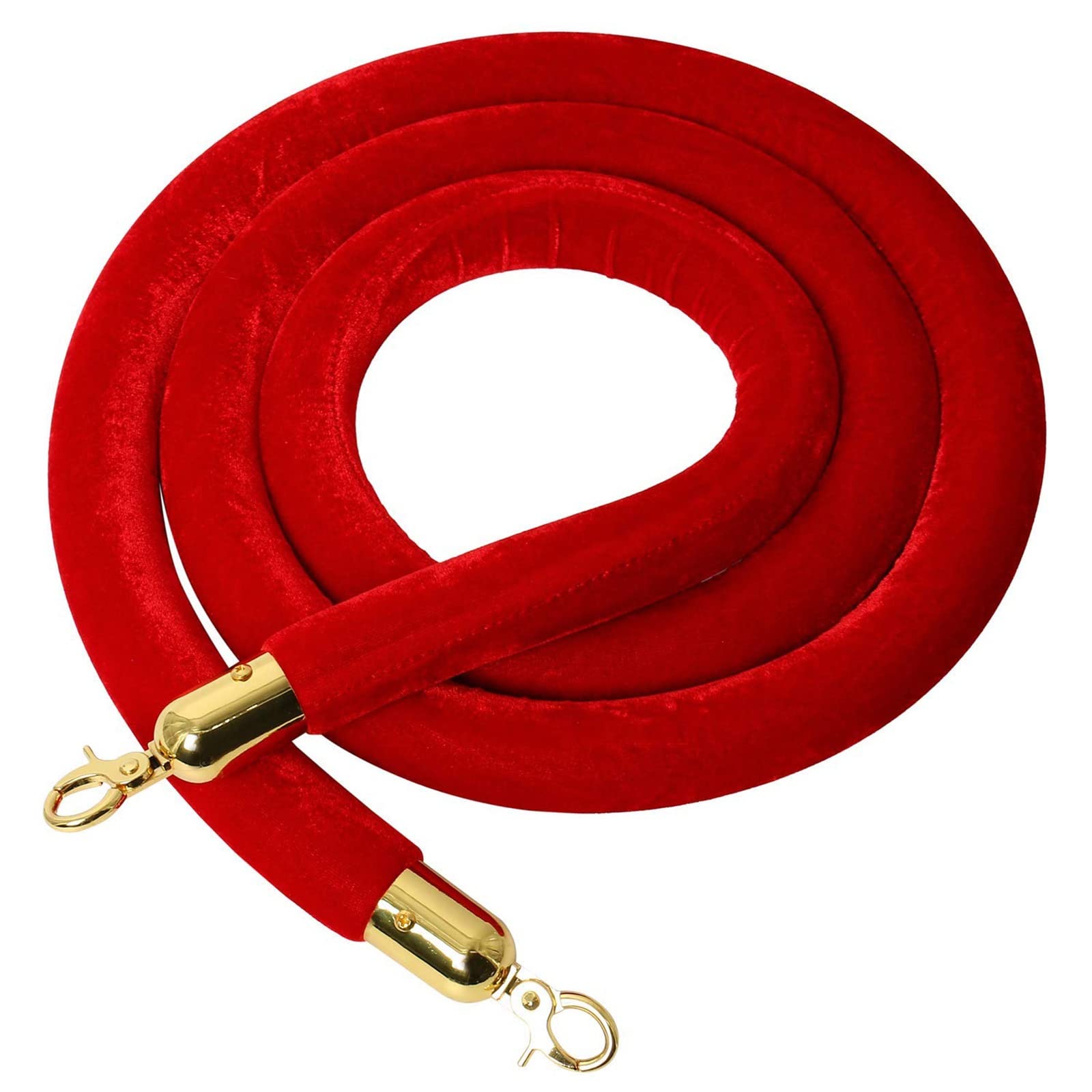 AUNANGLJSCS Rope barriers, Optional Barrier for Crowd Control, Hanging Stanchion Queue Barriers Cord, Movie TheatersGrand Openings Use(Red,Length 0.9M/3Ft/36In)
