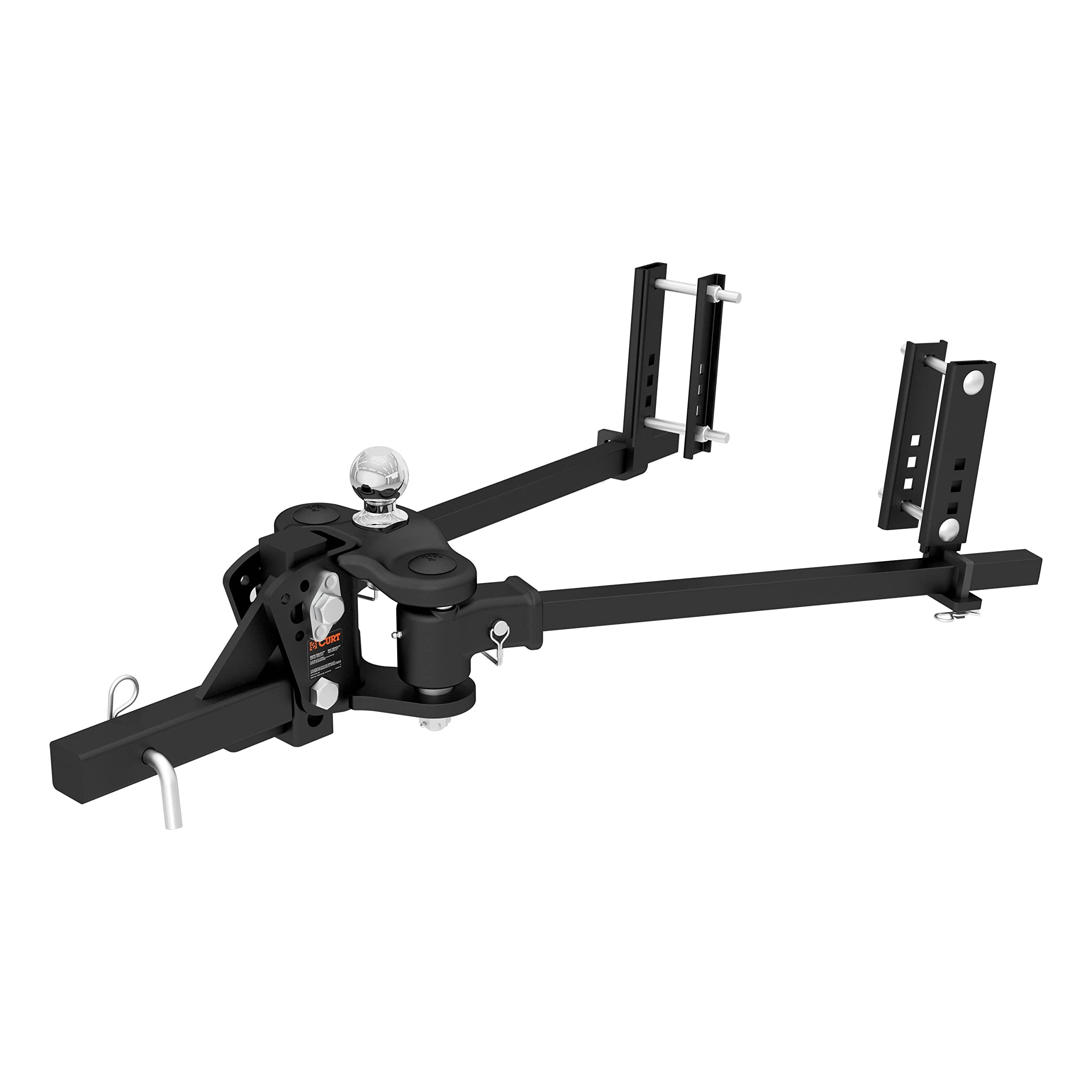 CURT 17500 TruTrack 4P Weight Distribution Hitch with 4x Sway Control, Up to 10K, 2-In Shank, 2-5/16-Inch Ball