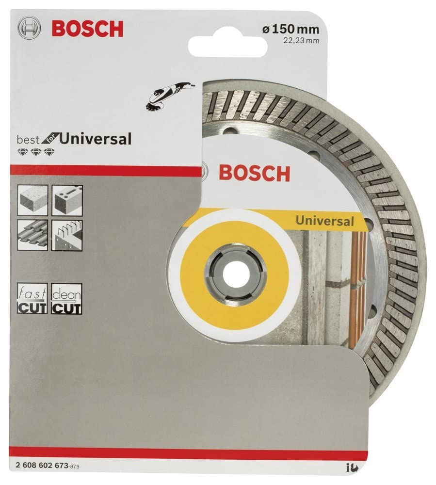 Bosch 2 608 602 673 - Disco de corte de diamante Best for Universal Turbo - 150 x 22,23 x 2,4 x 12 mm (pack de 1)