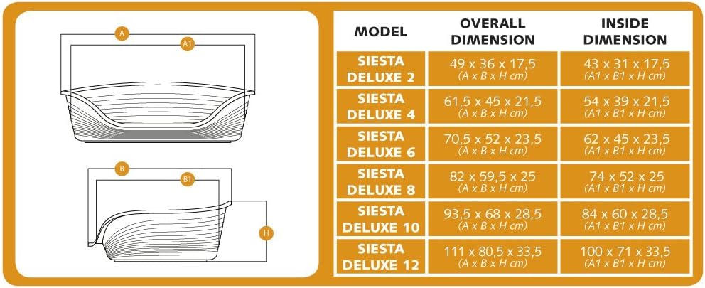 Ferplast Plastic Kennel for Dogs and Cats Siesta Deluxe 4, Animal Basket, Perforated Bottom, Anti-Slip, Comfortable Chin-Rest, Pink, 61,5 x 45 x 21.5 cm