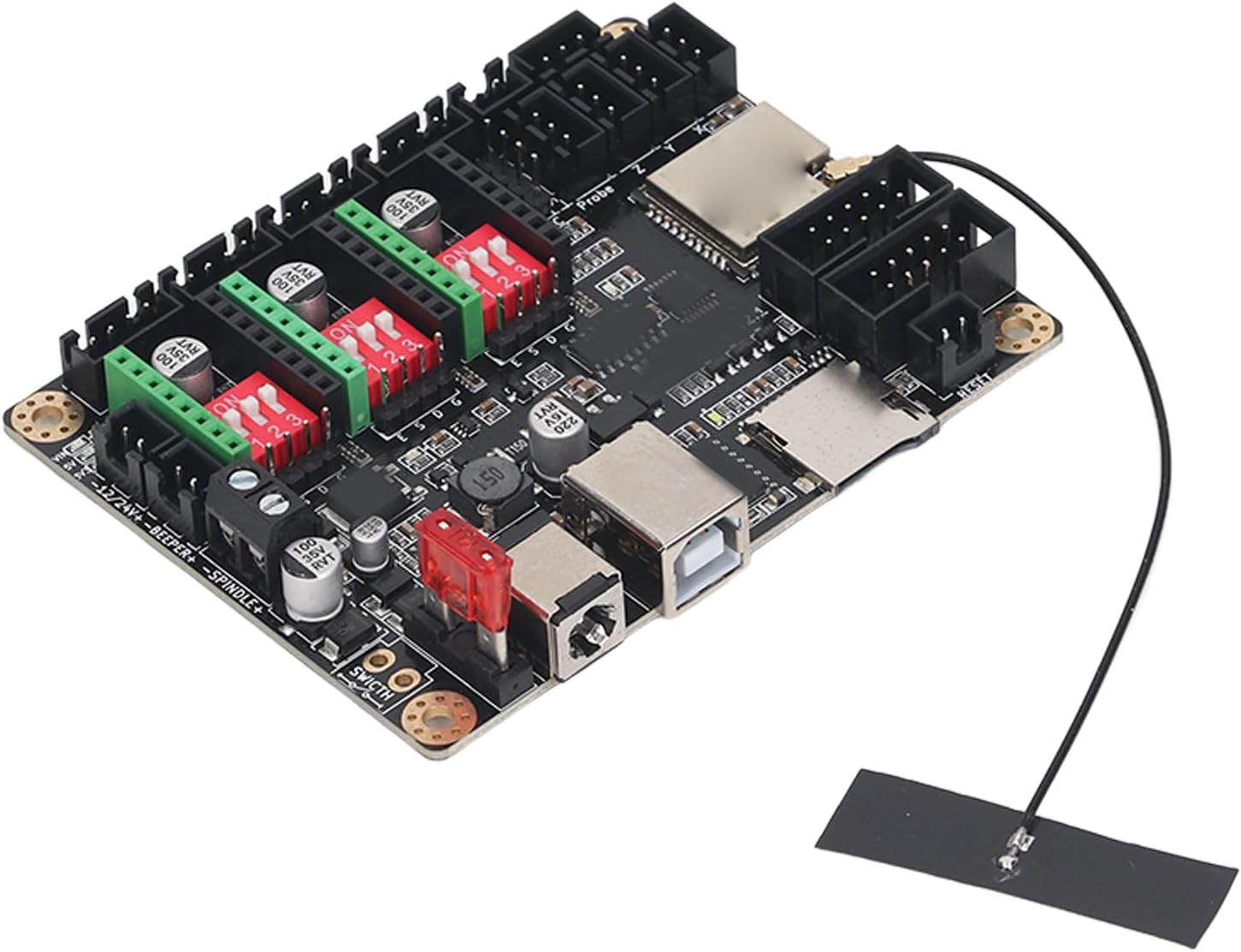 Engraver Motherboard 32 Bit Laser Engraver Mainboard Laser Cutter Controller Board Replacement for Makerbase MKS DLC32 V2.1 12‑24VDC