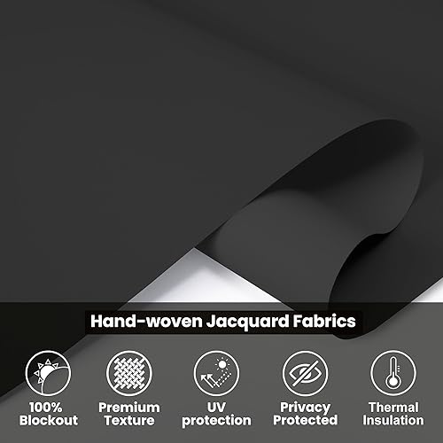 Miniatura 5 de Sulugood Persianas opacas sin cordones para ventana, cortadas a medida, de fácil instalación, protección UV, ahorro de energía, para sala de estar,