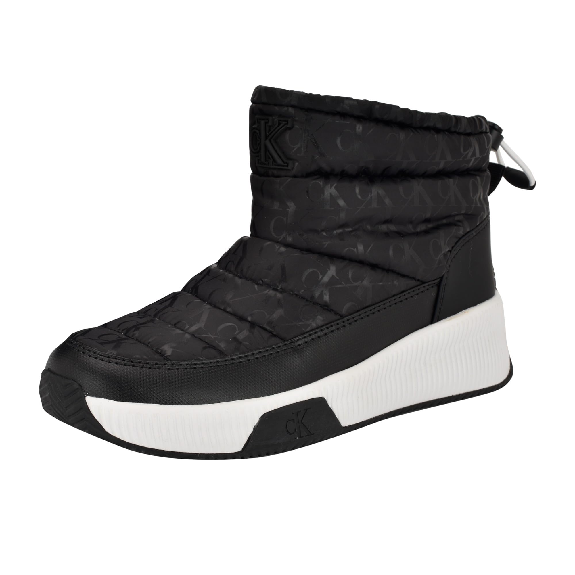 Calvin Klein Women's Mhyla Ankle Boot 41 EU Black Logo 002