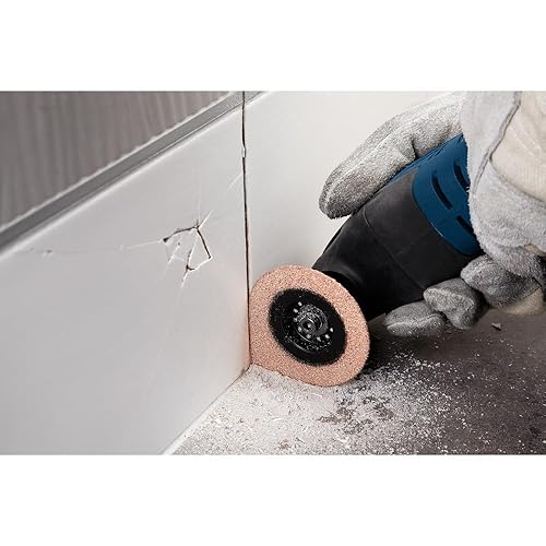 Vista 62 de Bosch OSL350CR6 Starlock Almohadilla de lijado oscilante multiherramienta de carburo 60 grano Delta