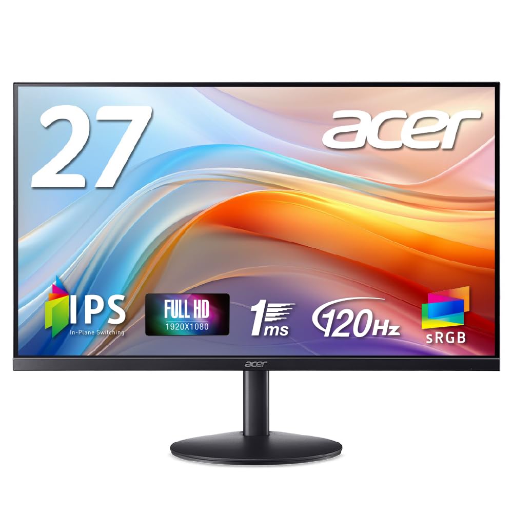 ⭐️美品⭐️Acer モニター　27インチ　フルHD HDMI スピーカー内蔵 Amazon.co.jp: 日本エイサー 【Amazon.co.jp限定】 Acer