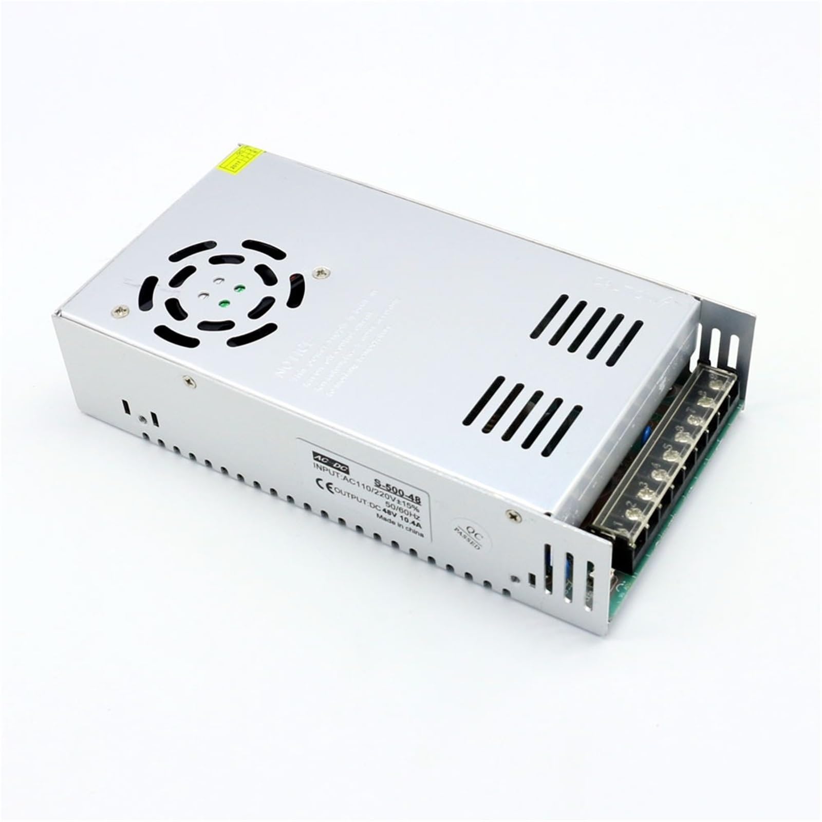Alimentation à découpage CA/CC 48 V compacte et ventilée modèle S-480-48 - 7