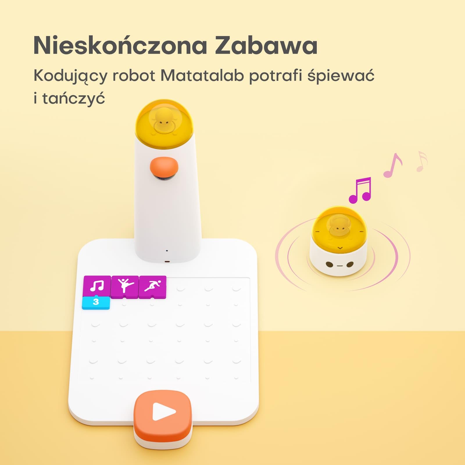 Programowalny robot dla dzieci w wieku od 4 do 10, MatataStudio Coding Set programowalny robot zabawkowy, zestaw do samodzielnego montażu z fizycznym modułem programowania dla początkujących, bez