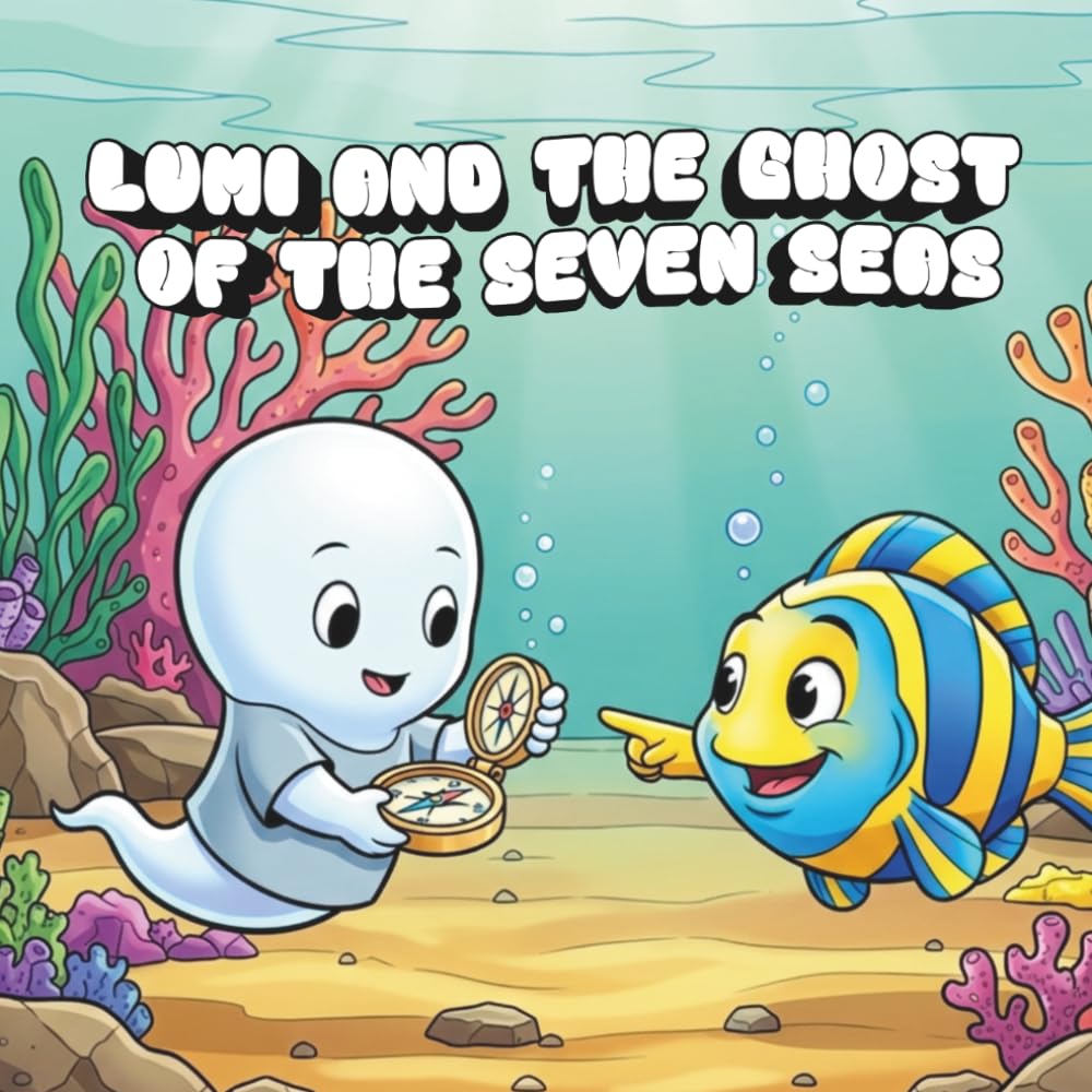 Lumi and the Ghost of the Seven Seas: Coloring Book for Adults and Teens with Cute Creepy Characters Enjoying Summer Days, Simple and Easy Designs for Relaxation (Spooky - Cute - Easy Coloring)