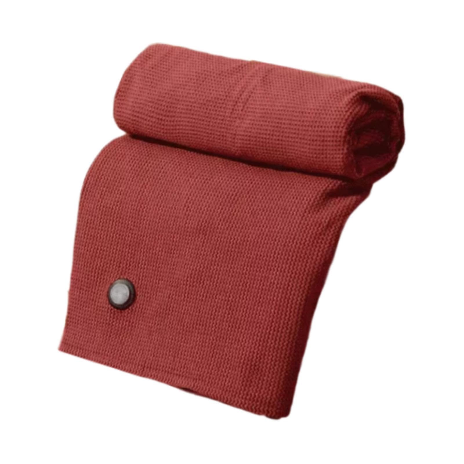 Bothyi Heated Shawl Wraps Knitted Electric Heated Blanket for Bedroom Couch Winter Home, Red