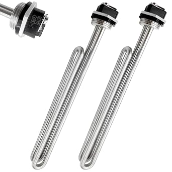 Upgraded 02582 4500W 240V Water Heater Element, Foldback Type Universal Screw-in Fits Most Models as Rheem, GE, AO Smith, Kenmore, Maytag, Whirlpool, 2Pcs