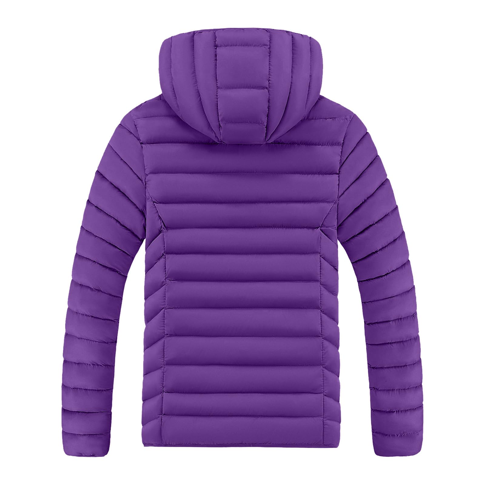 Genérico Chaquetones De Hombre Plumas, Chaqueta Ligera Hombre, Manga Larga con Bolsillos con Capucha Espesamiento Cazadora Plumas Color Sólido Casual Holgados Abrigo para Uso Al Aire Libre