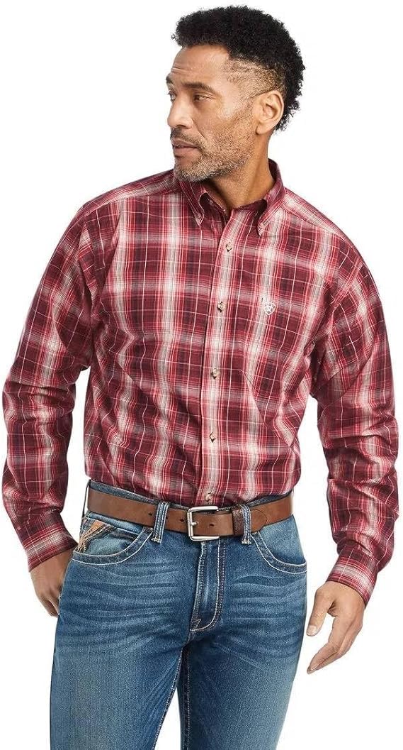 Ariat Male Pro Series Wagner Classic Fit Shirt Rio Red X-Small