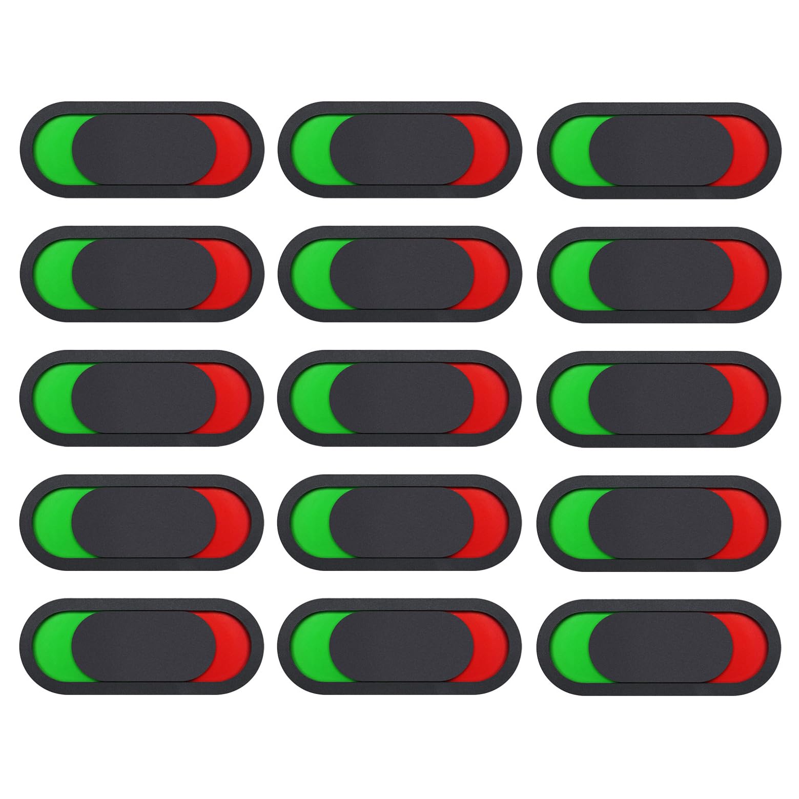 Vacant Occupied Sign for Bathroom Door, 15Pcs Office Privacy Door Sign Red Green Slider Indicator for Office Home Restroom Conference Room