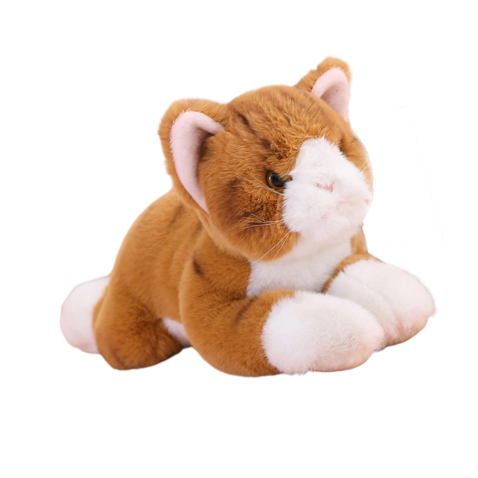 Generisch Juguete de peluche realista similar a la vida para perros y gatos, postura suave, compañero de animales, regalo para niños y niñas, perro de peluche realista