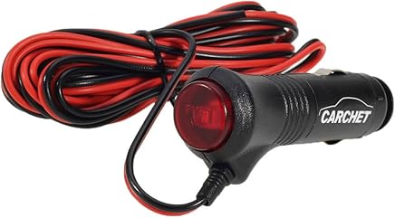 Mechero Conector Enchufe 12V 24V para Moto Motocicleta Coche con Interruptor 3m Mechero Conector Enchufe 12V 24V para Moto Motocicleta Coche con Interruptor 3m