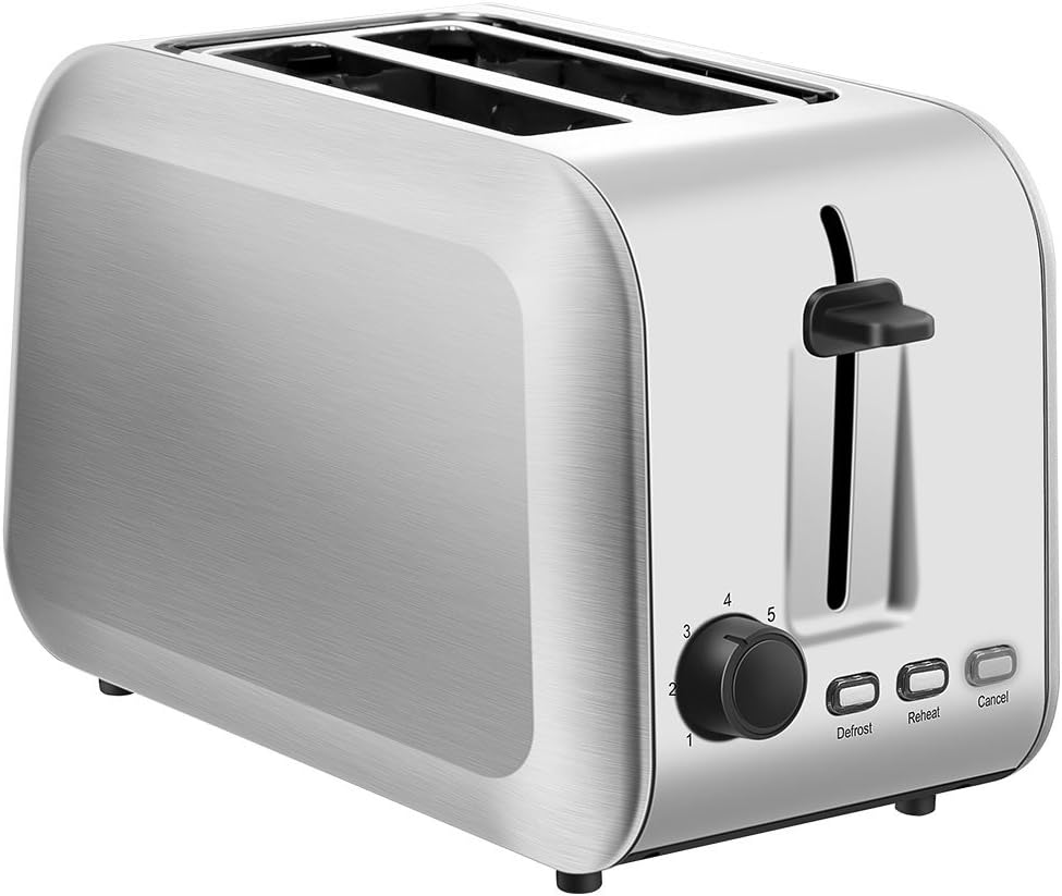 2 Slice Toaster, Home Gizmo Cool Touch Toaster 2Slice Wide
