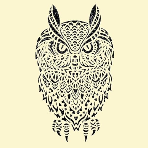 Vista 22 de Plantillas de animales para pintar sobre madera, tela, paredes, aerógrafo y más Plantilla Mylar reutilizable (lobo) Lobo,Gato,Águila,Búho