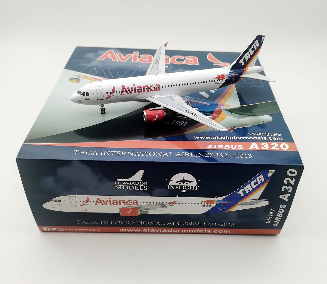 Amazon.com: Inflight200 1:200 Avianca (Taca Retro Livery) Airbus