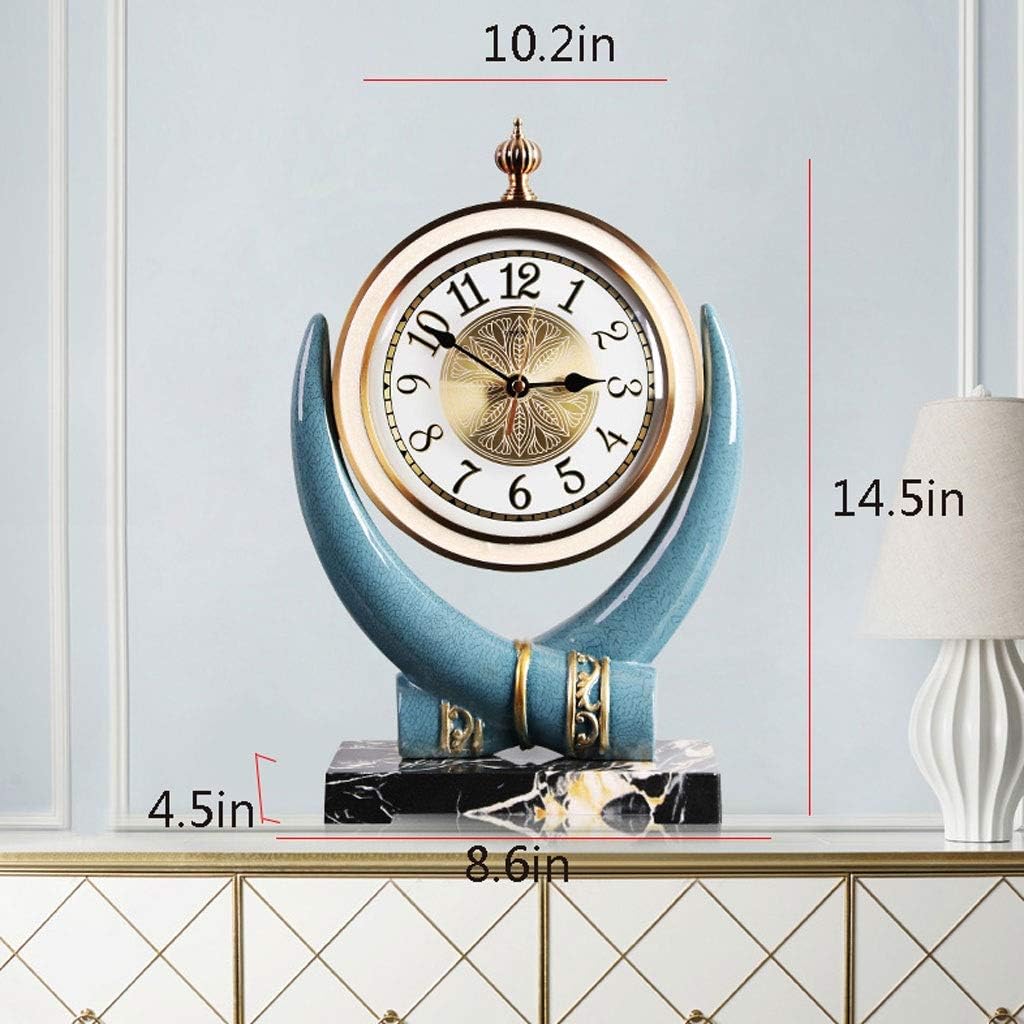 Desk Clock Clocks and Watches Clocks and Watches Living Room Clocks European-Style Creative Fashion Household Clocks Nordic Simple Modern Clocks Desktop Clock (Color : A) (A)