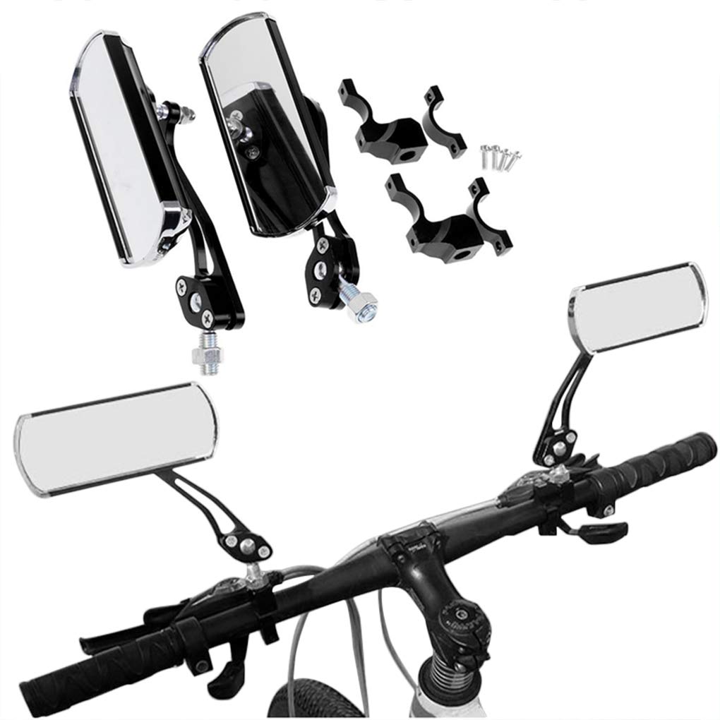 Bike Mirrors, 360°Rotation Adjustable Rotatable Bicycle Cycling Safe Rearview Mirrors HD, Handlebar Mount Universal for Bike Bicycle Scooter Motorcycle