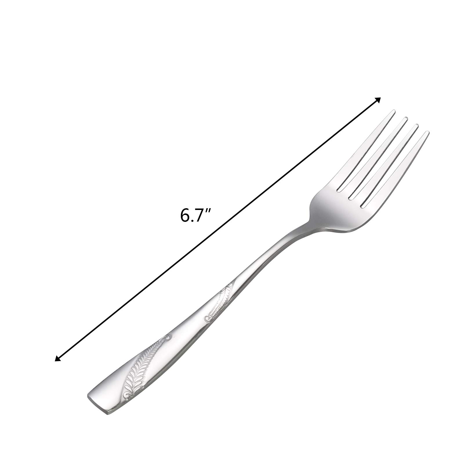 Bringer Stainless Steel Dessert Forks - 12 Pack -2
