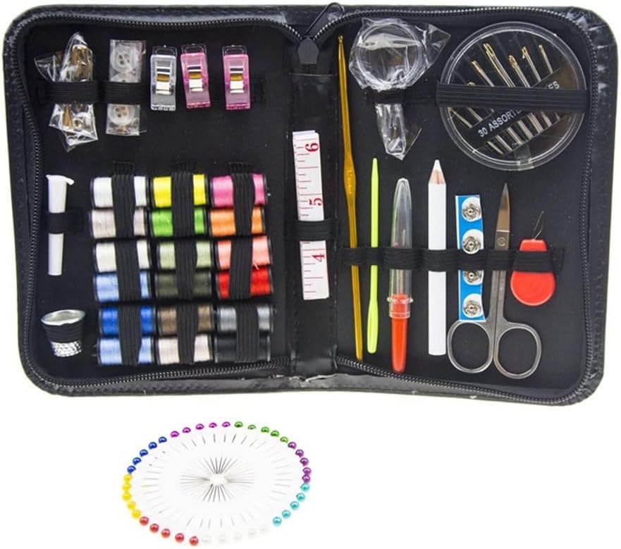 Portable Sewing Kit Household Box Set 123 Pieces Hand Storage Tool