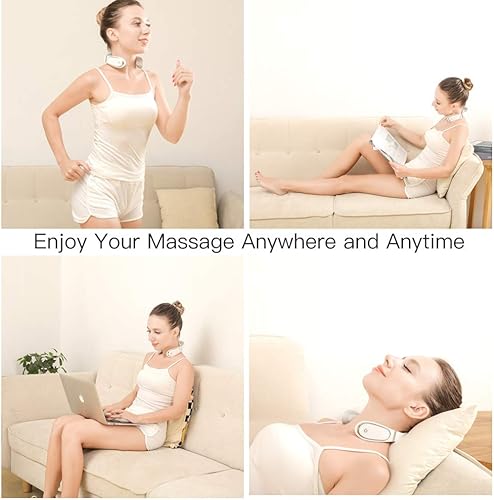 Miniatura 6 de Neckology - Masajeador de cuello inteligente con calor masajeador de cuello eléctrico para aliviar el dolor masajeador de cuello inalámbrico para