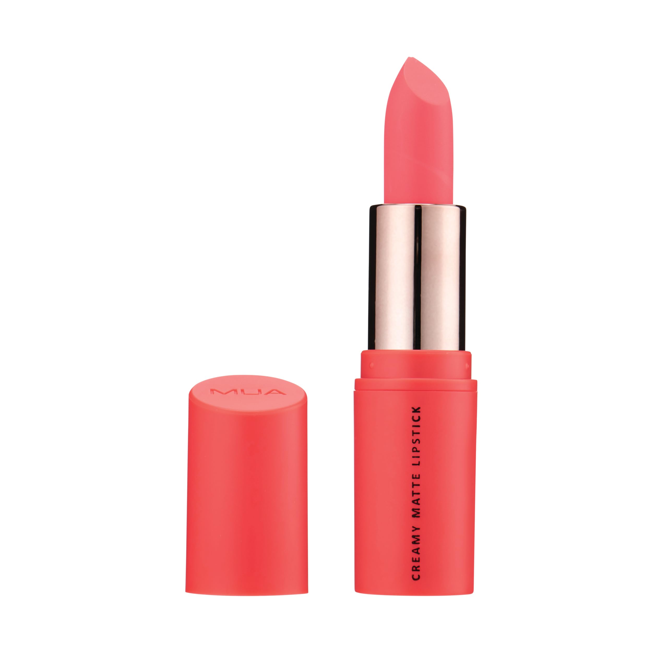 MUA Makeup Academy Creamy Matte Lipstick, Romance (Pink), Highly Pigmented - Vegan & Cruelty Free (Pack of 1)