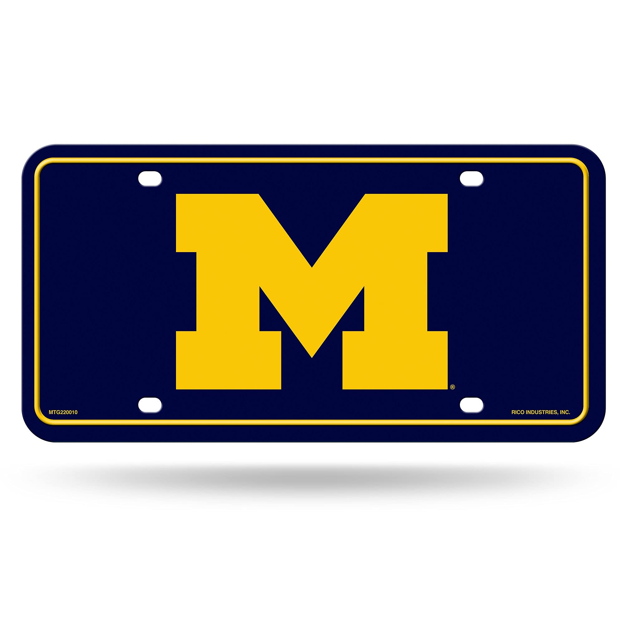 NCAA Michigan Wolverines Metal License Plate Tag
