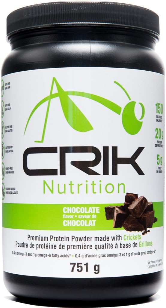 Chocolate Crik - Cricket Protein Powder 1.66 lbs (20 Serving Tub)