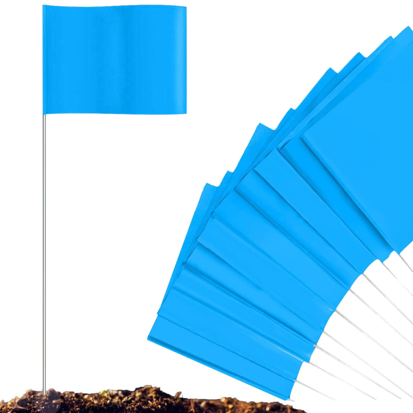 Drapeaux de signalisation pour limite de terrain et balisage de sécurité