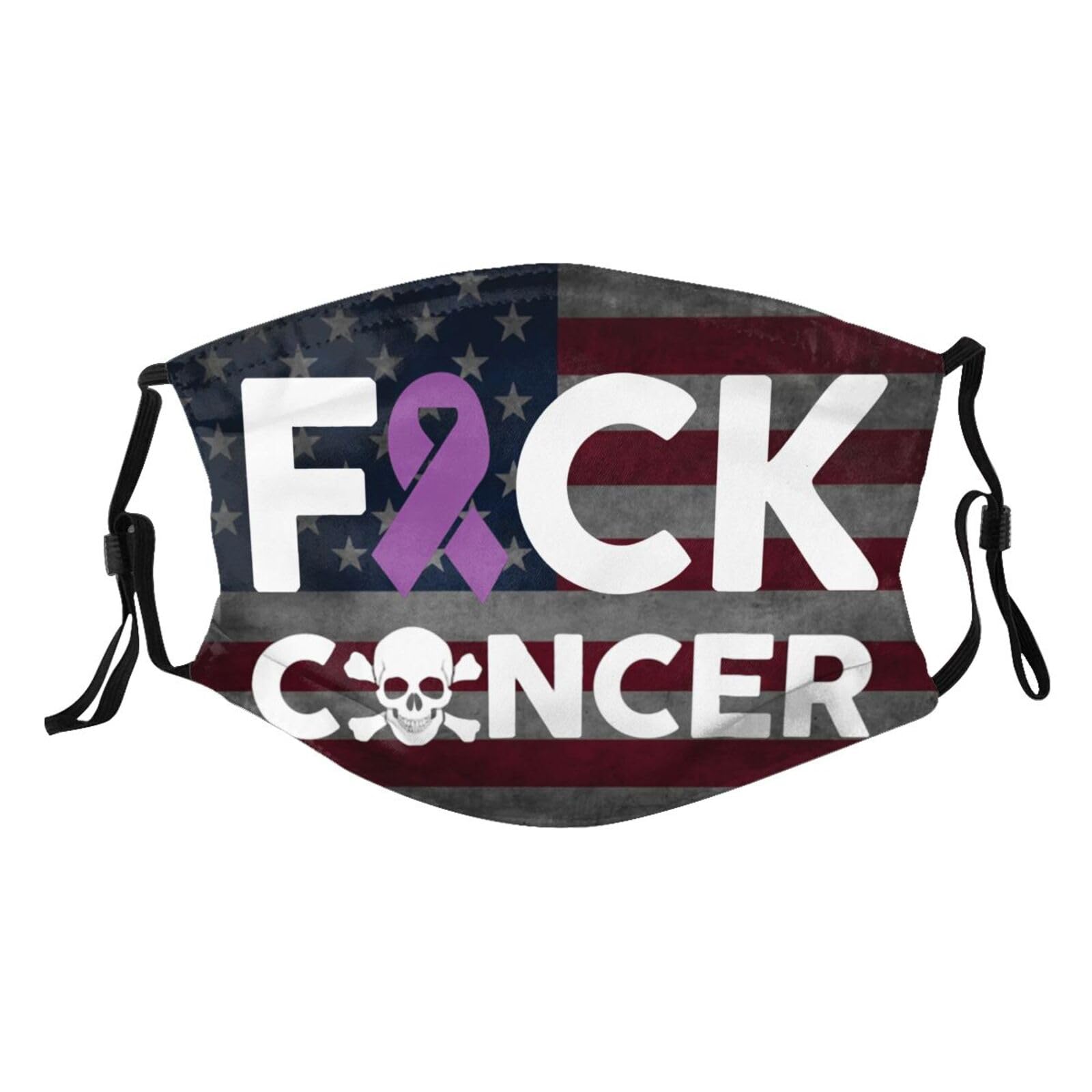 Fuck Pancreatic Cancer Adult Dust Mask Adjustable Dust Face with 2 Filter7