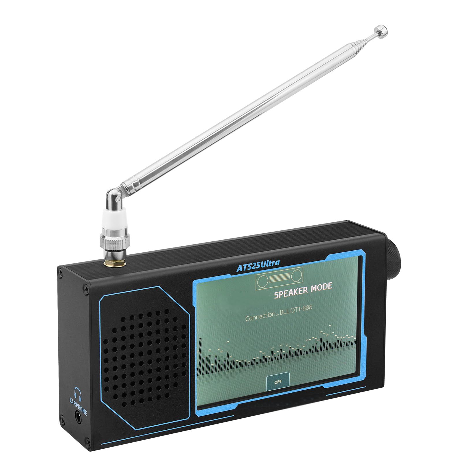 Kurzwellenempfänger ATS25 Ultra SDR Mehrband Radio mit 4-Zoll Touchscreen Tragbarer Weltempfänger Unterstützt SSB USB LSB CW AM FM