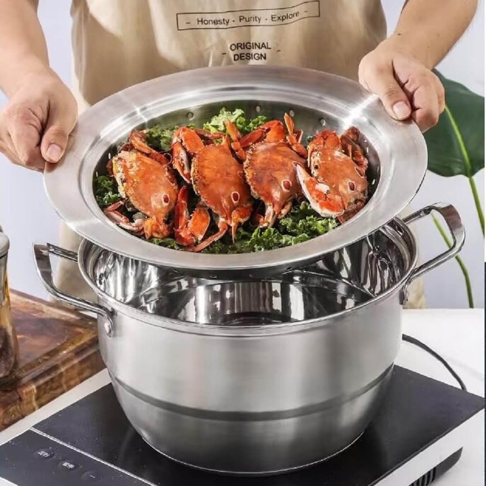 Amazon | TVTKE蒸し器 フライパン用 24~28cmフライパン対応 ステンレス