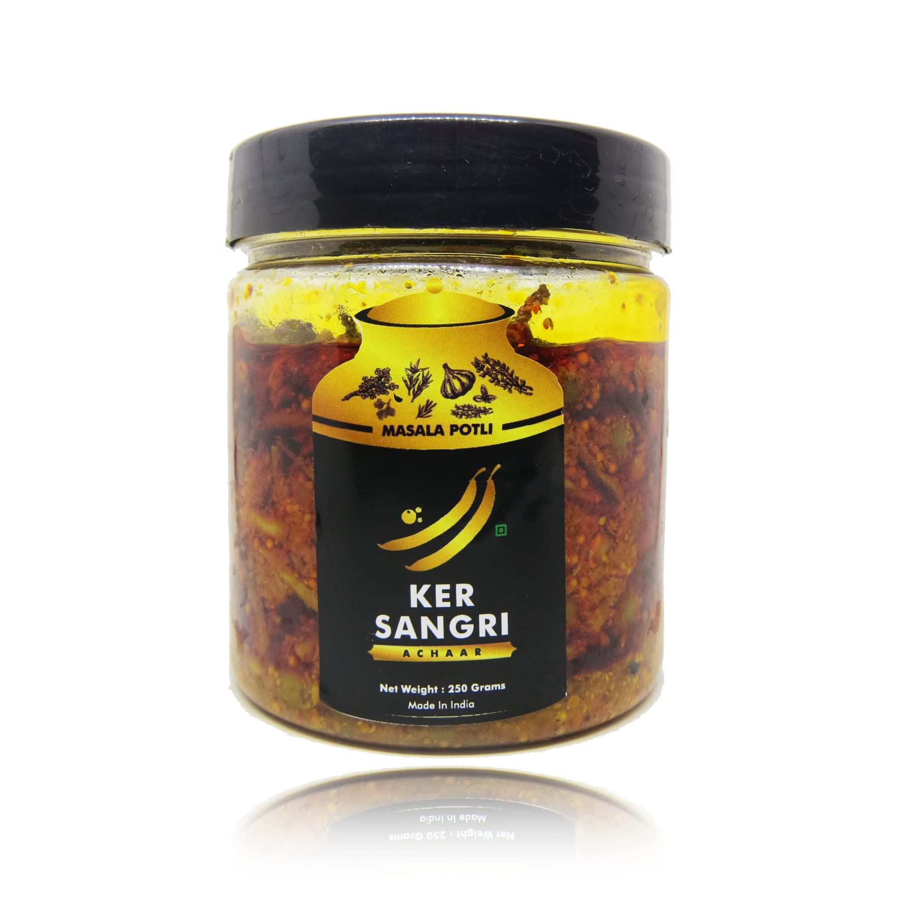 MASALA POTLI� Homemade Rajasthani Spicy & Tangy Kair Sangri Achaar & Spoon | Shrub Berry & Beans Pickles (Rajasthani Ker Sangri, 250 Grams) (B09YRGFTKQ) Amazon Price History, Amazon Price Tracker