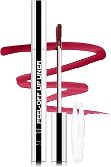 Erinde Matte Finish Peel Off Lip Stain, Long Lasting Tattoo Lip Liner, Waterproof Transfer Proof, Non-Stick Cup Nude Lip Stain Lipliner, 06