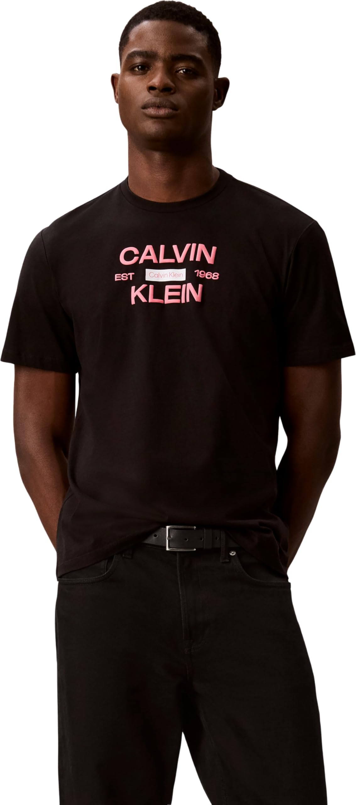 Calvin Klein SS 30s EU CALVINKLEIN STACK GRAP Gömlek Erkek