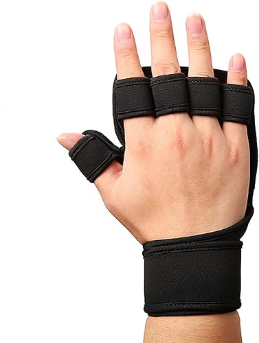 Miniatura 4 de Open Gym Gloves for Women and Men Weight Lifting Gloves with Wrist Fingerless Workout Gloves Sports Gloves