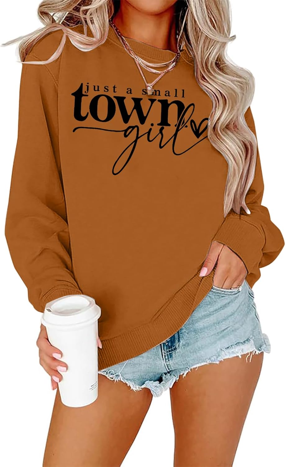 ALLTB Country Music Sweatshirt Women Vintage Letter Graphic Shirt Pullover Casual Long Sleeve Shirts Tops