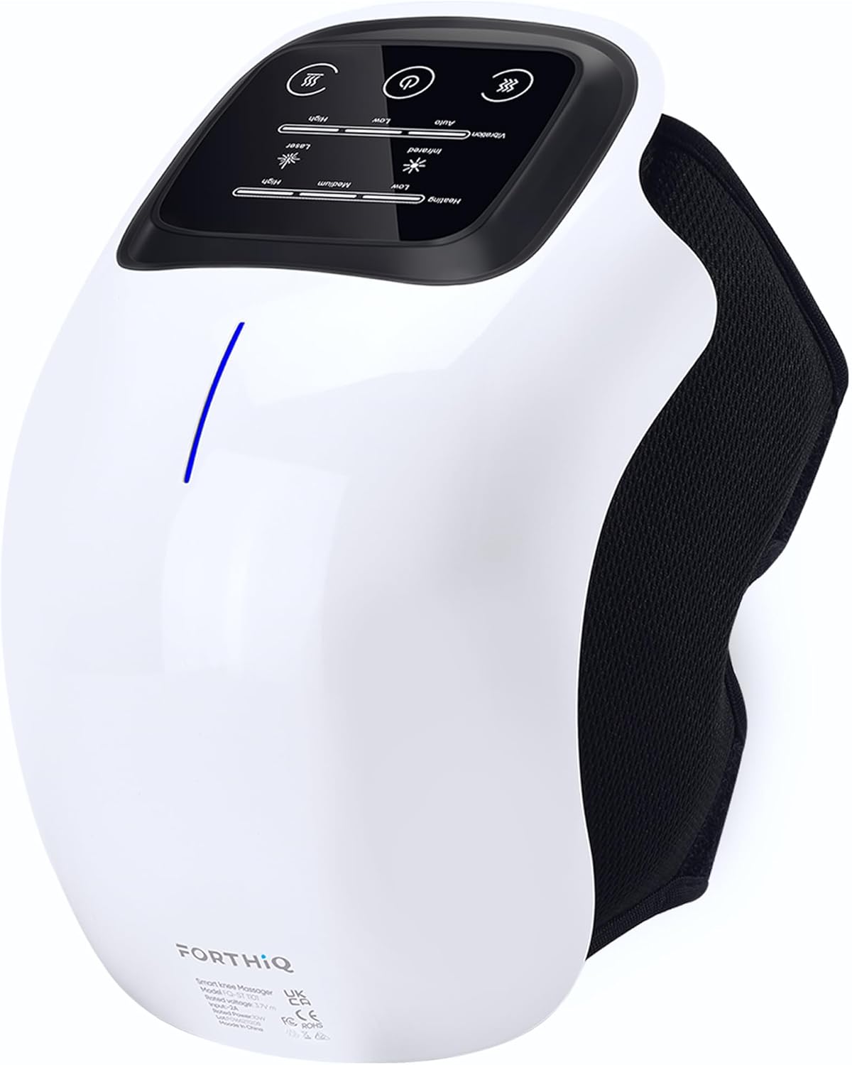 FORTHiQ Massaggiatore per Ginocchio Senza Fili, sollievo da dolore articolare, tecnologia laser infrarossi, vibrazioni terapeutiche per artrite, gonfiore, legamenti stirati e lesioni
