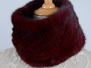 【毛皮の宝石 】 ◆上質ミンク編込みスヌード/毛皮 リアルファー
