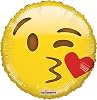 18 Smiley Kiss Helium Foil Balloon 5 Pack