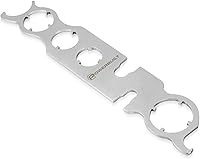 Vista 1 de Powerbuilt Llave de antena 2 en 1 – Tuerca bisel de antena de varios tamaños y herramienta de extracción de mástil para automóviles, se adapta a