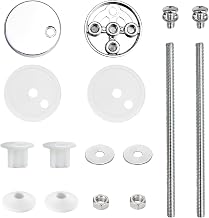 Toilet Seat Hinge Replacement Parts, 12 cm Screw Bolts, Hinge Parts for Toilet Lid